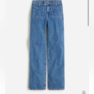 J. Crew Straight-Leg Jeans in Medium Blue Denim